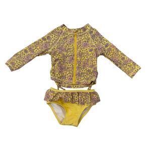 SWIM ZIP Girls Two-Piece Swimsuit Rashguard 6-12M (1465)